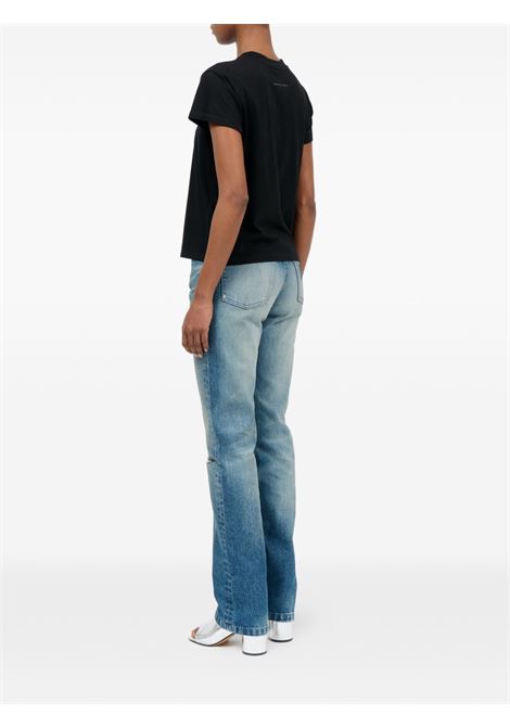 t-shirt signature donna nera MM6 MAISON MARGIELA | S62GD0216 M20048900